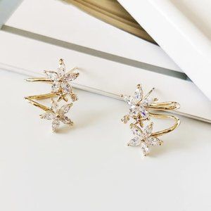 Diamonelle Star Dainty Clip Earrings